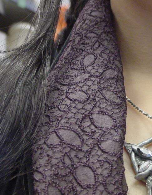 Collar fabrid closeup