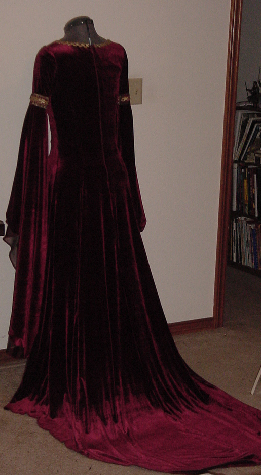 Back view of Cranberry dress
