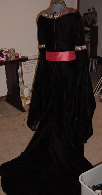 Back of Mourning Gown